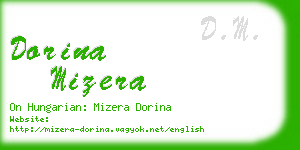 dorina mizera business card